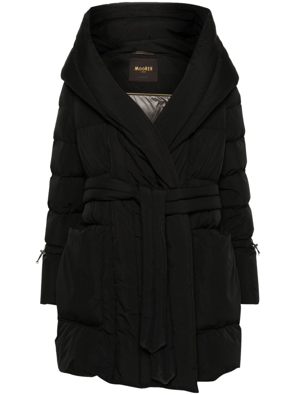 Moorer Osiride padded quilted coat - Nero