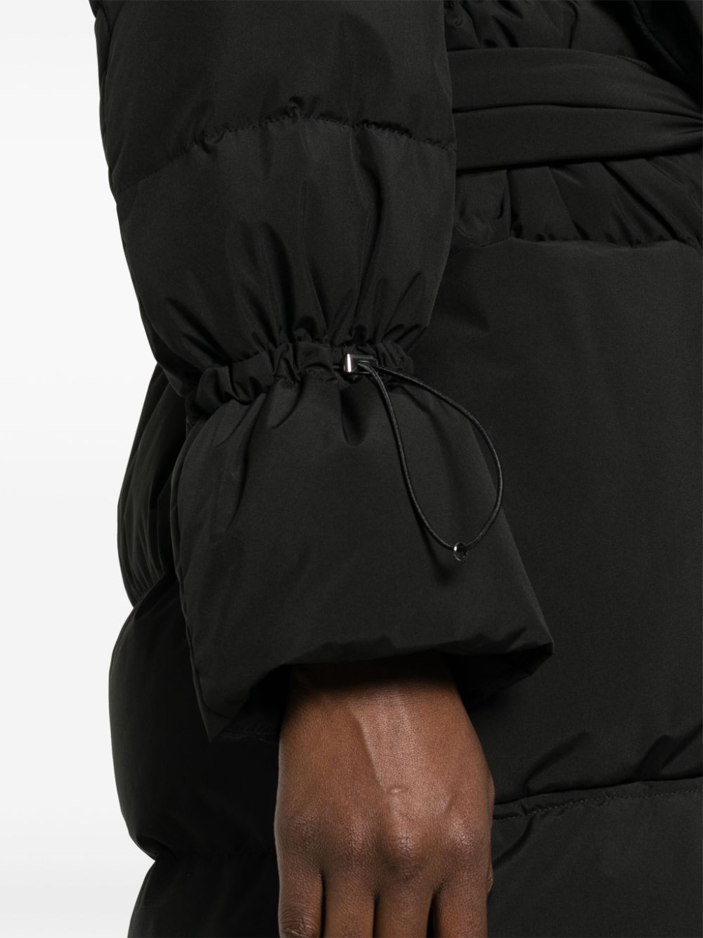 Shop Moorer Osiride Padded Quilted Coat In Black