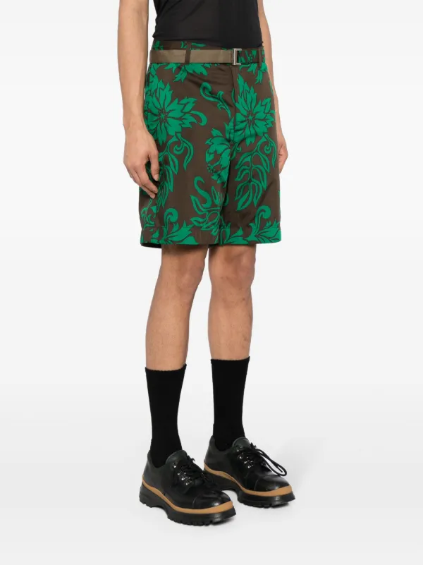 口コミ サイト 商品 ショートパンツ フローラル Sacai | JP FARFETCH | グリーン パンツ