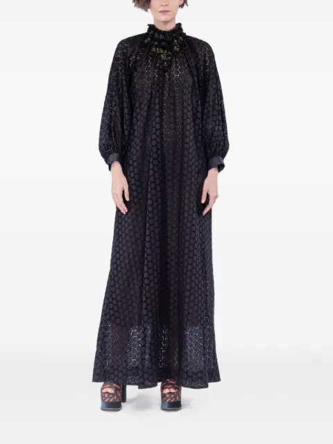 Biyan robe longue à col froncé