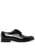 Moreschi almond-toe leather derby shoes - Black