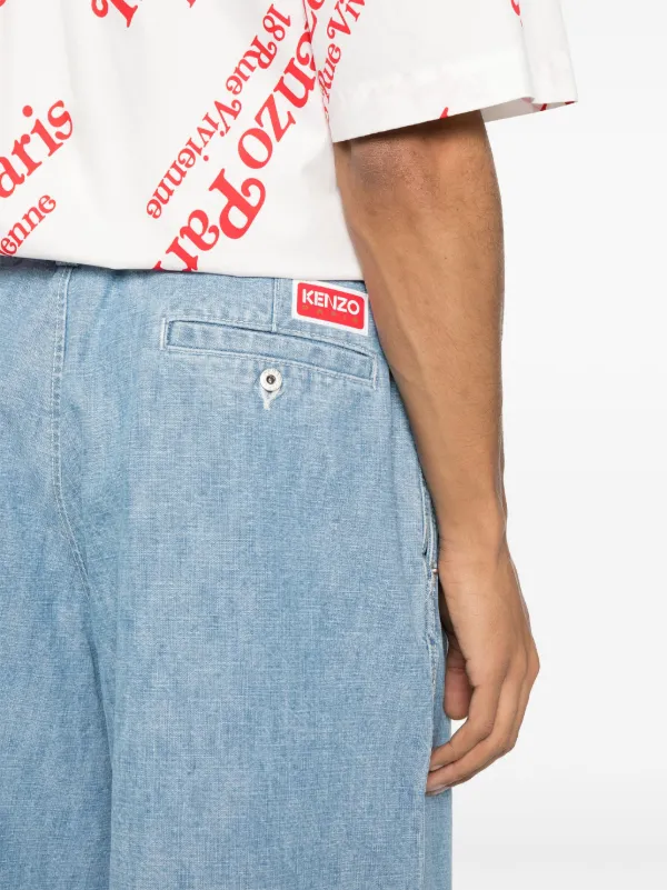 Kenzo デニムショートパンツ | ブルー | FARFETCH JP