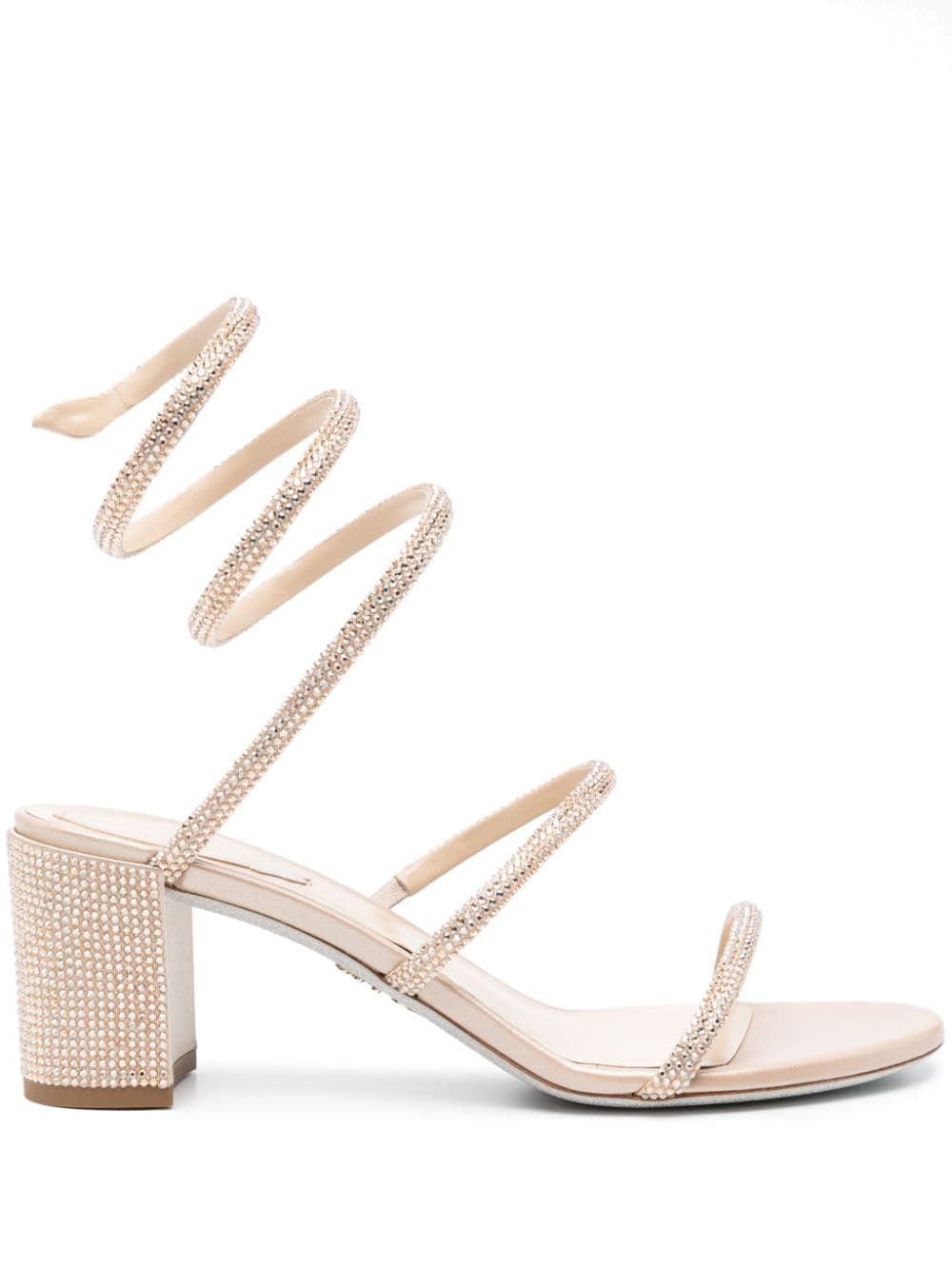 René Caovilla Cleo 60mm Sandals In Gold