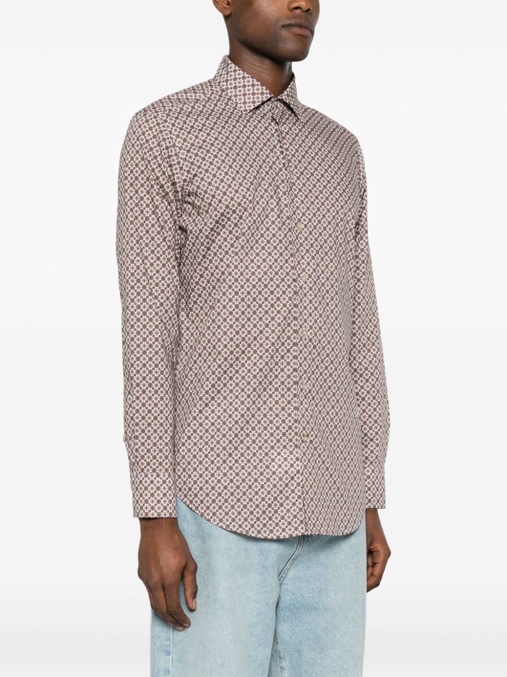 ETRO Overhemd met geometrische print Roze