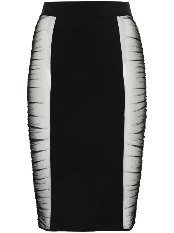 Maison Close Jupe Crayon Nuit Fave Noir FARFETCH TN