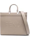 FENDI Sunshine leather tote bag - Grey