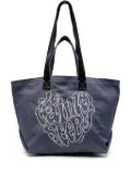 See by Chloé Je T'aime denim tote bag - Blue