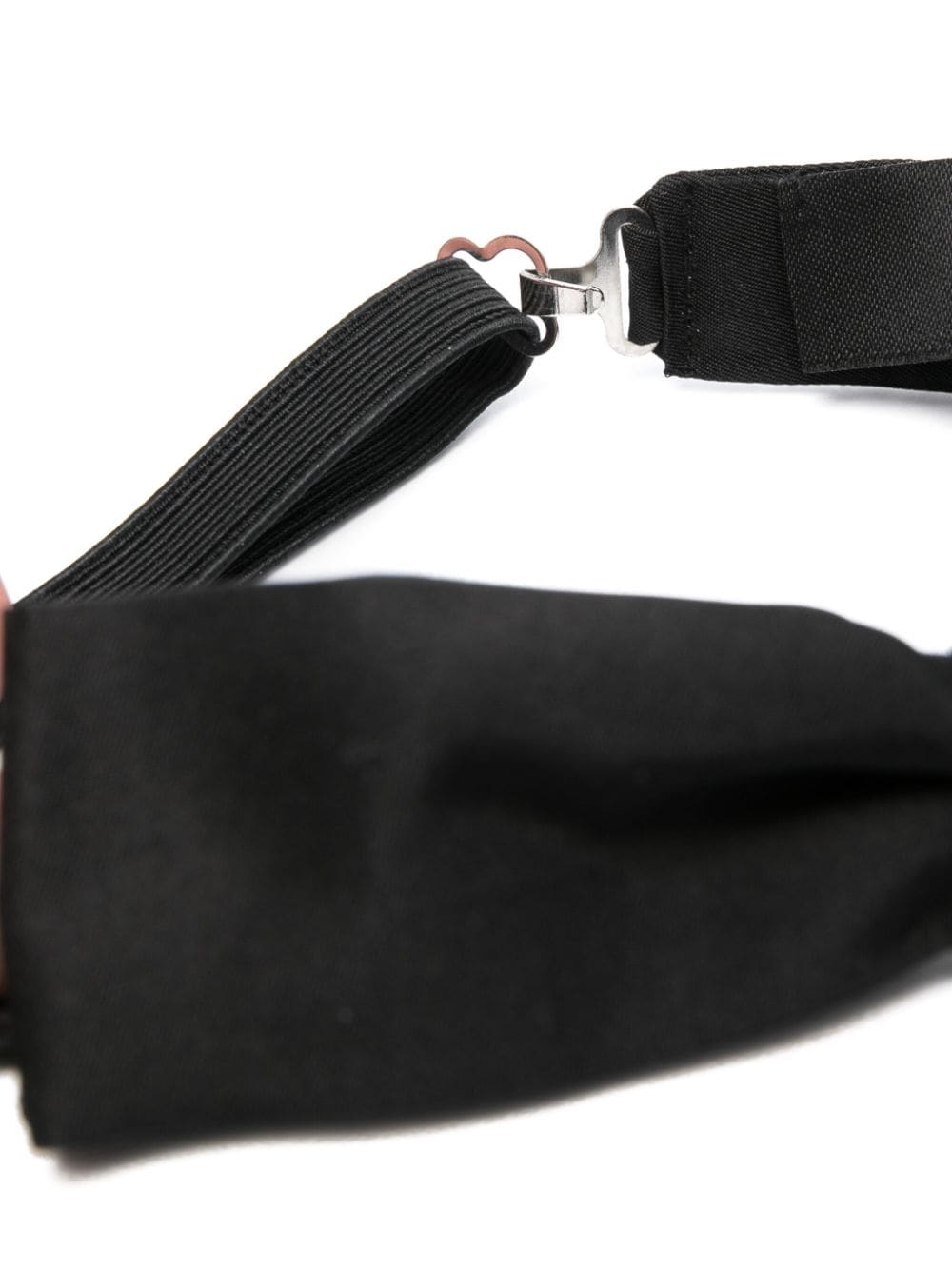 Shop Dsquared2 Padlock-detail Silk Bow Tie In Schwarz