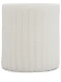 Brunello Cucinelli ribbed knit effect large wax lantern - White