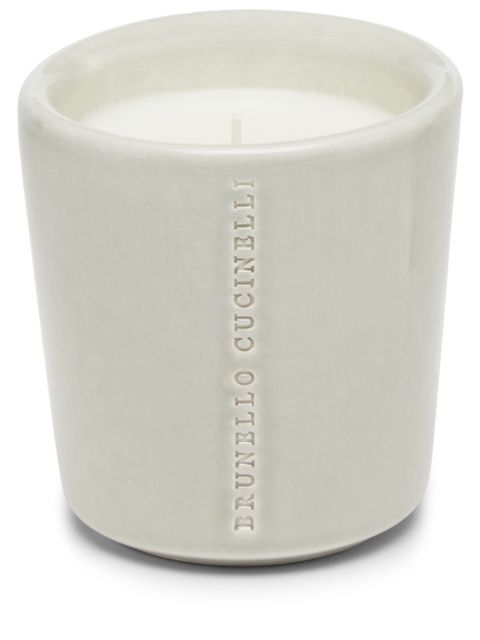 Brunello Cucinelli craquele ceramic vessel candle Men