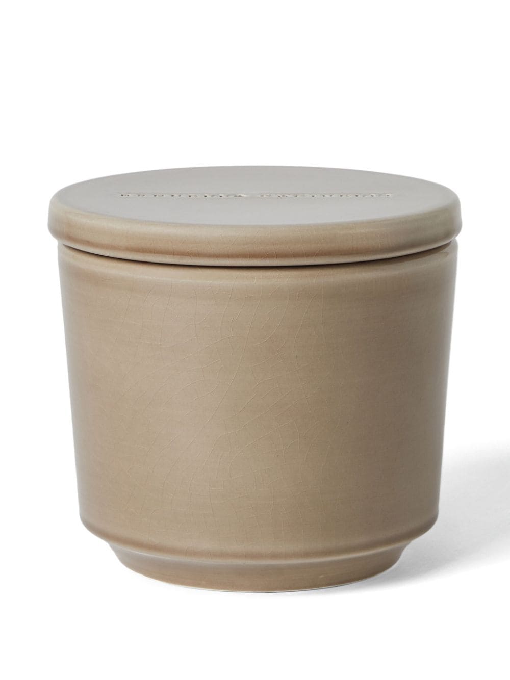 Shop Brunello Cucinelli Logo-engraved Ceramic Candle In Neutrals