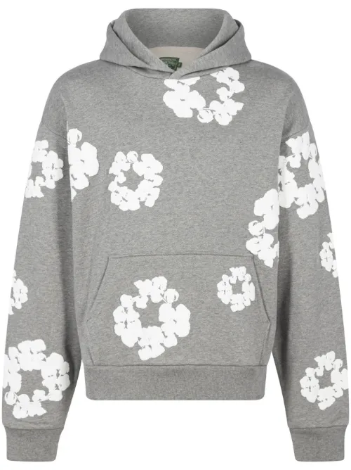 Hoodie Wreath en coton - Denim Tears - Modalova