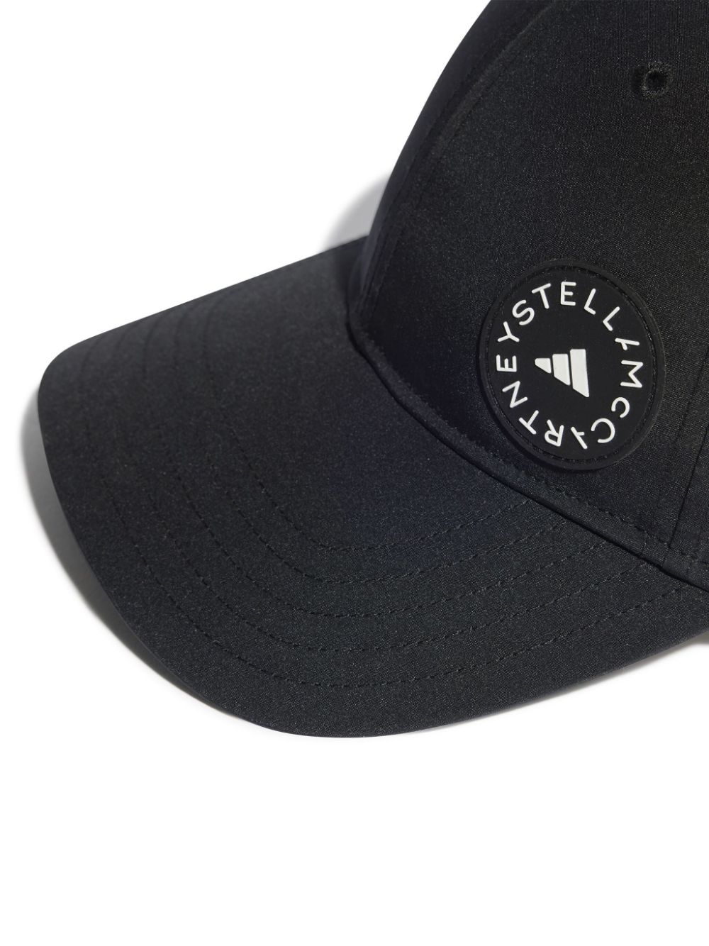 Shop Adidas By Stella Mccartney Logo-print Cap In Black