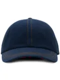 Burberry stitch-detail denim baseball hat - Blue