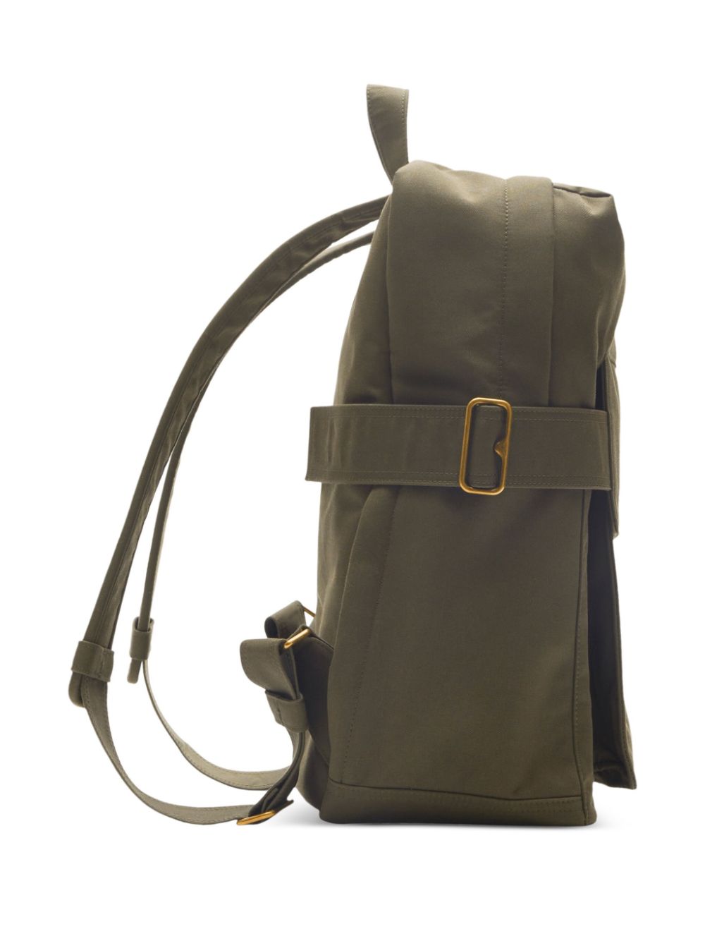 Shop Burberry Buckled Zipped Backpack In Green