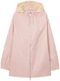 Burberry Vintage Check hood gabardine coat - Pink