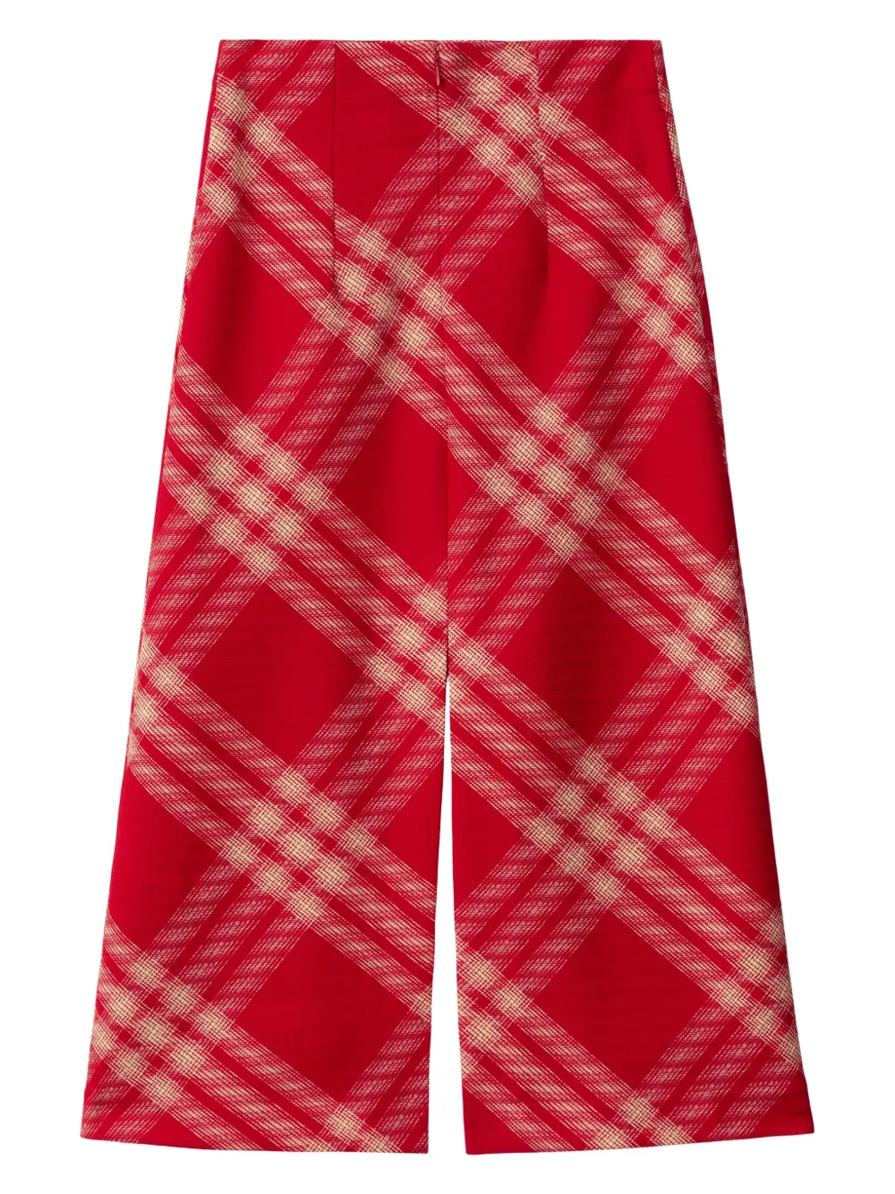 Checked Wool Maxi Skirt
