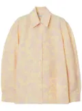 Burberry floral-print taffeta shirt - Pink
