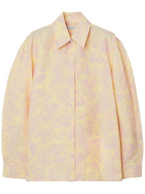 Burberry floral-print taffeta shirt Women