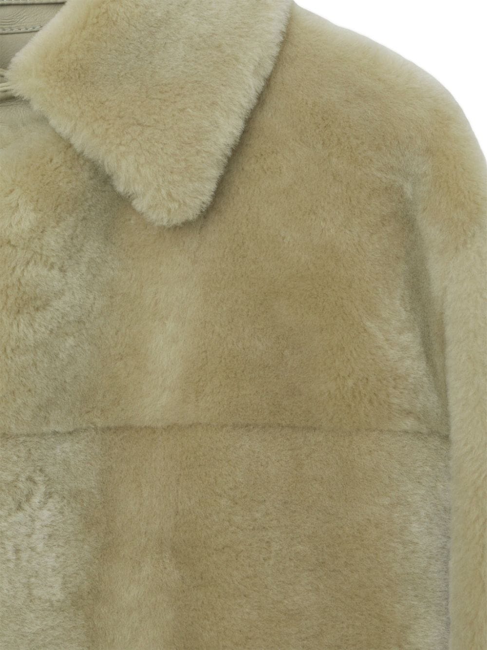 LONG-SLEEVE SHEARLING JACKET