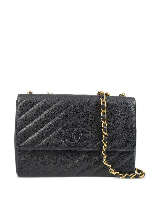 CHANEL Pre-Owned 1995 ジャンボ ストレート フラップ ショルダー