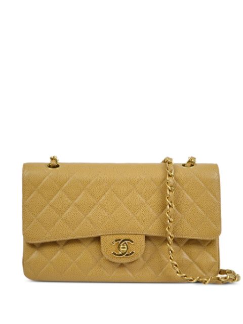 HOT SALE CHANEL 2002 medium Double Flap shoulder bag Women