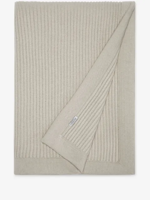 Brunello Cucinelli rib-knit cashmere blanket