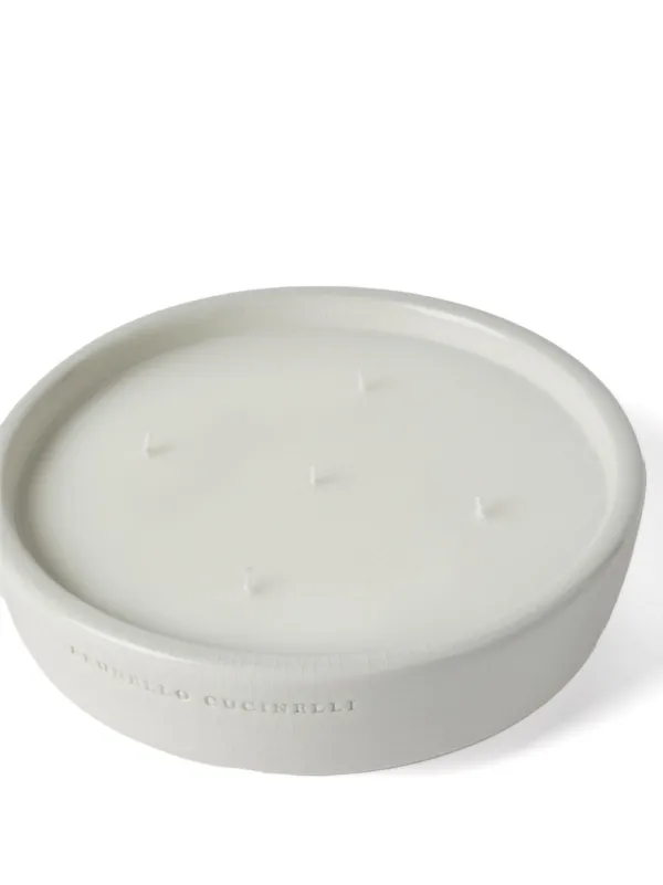 Brunello Cucinelli Large Scented Candle | White | FARFETCH JO