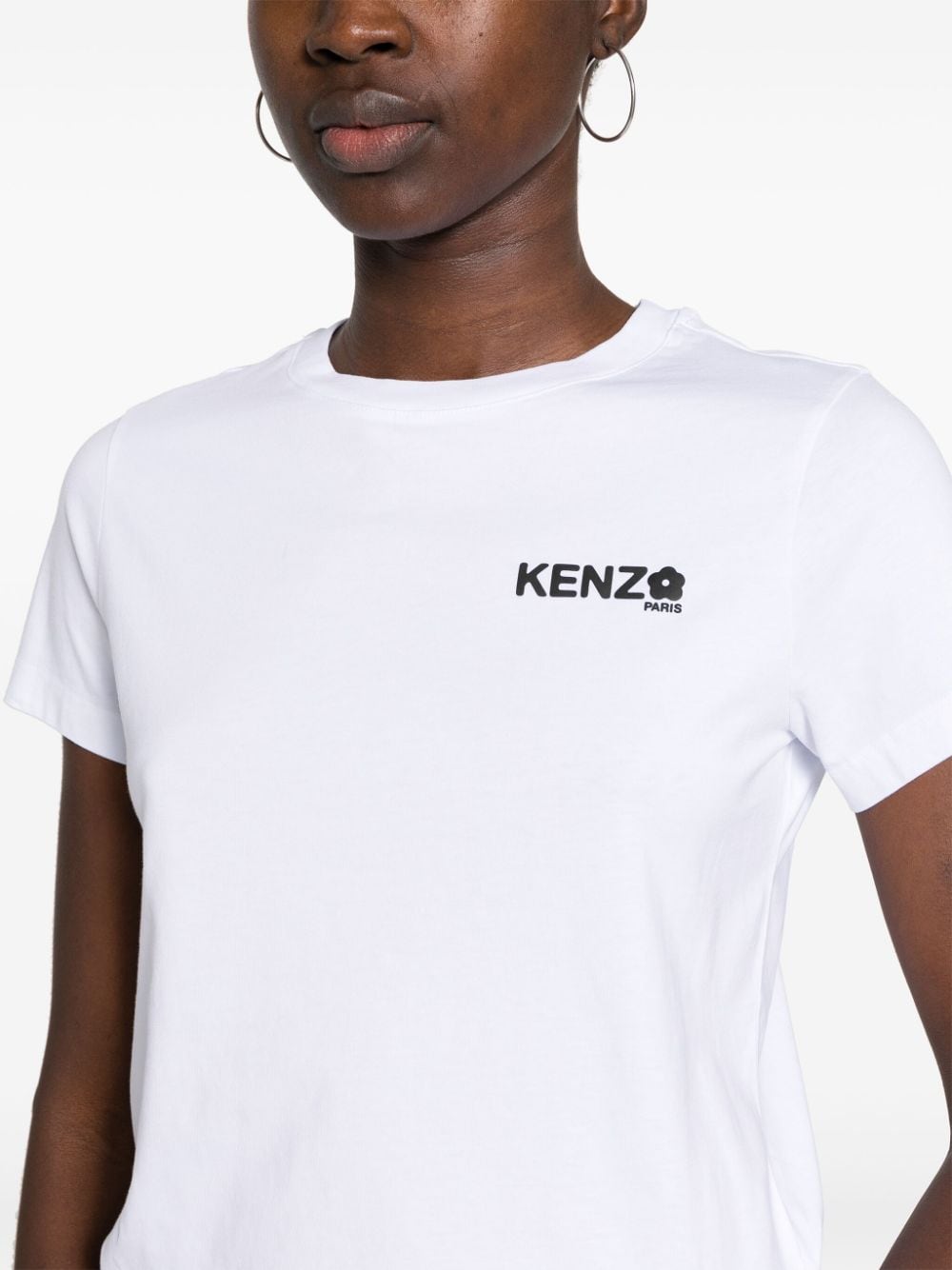 Kenzo Katoenen T-shirt met logoprint Wit