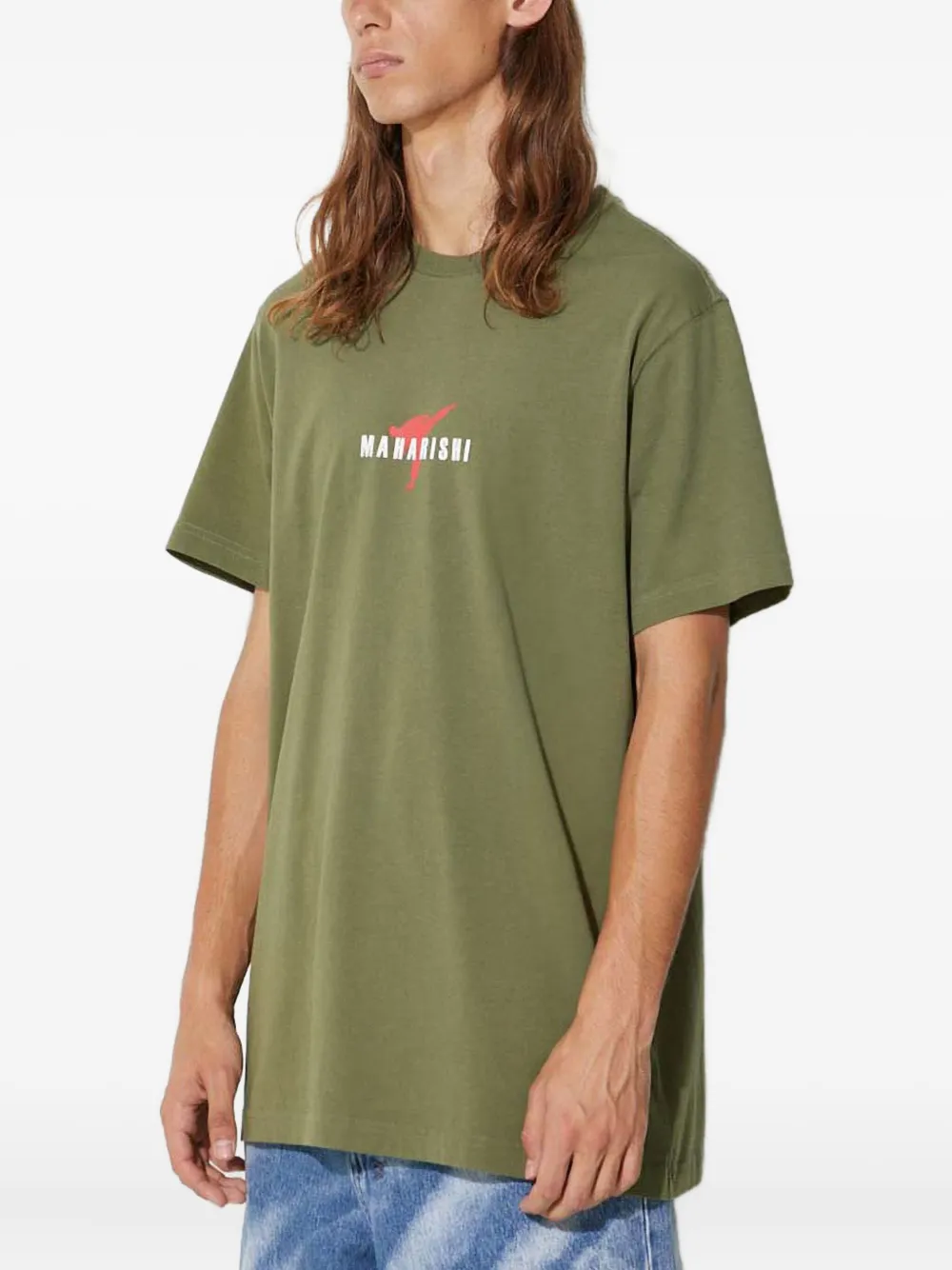 Maharishi Invisible Warrior T-shirt met grafische print Groen