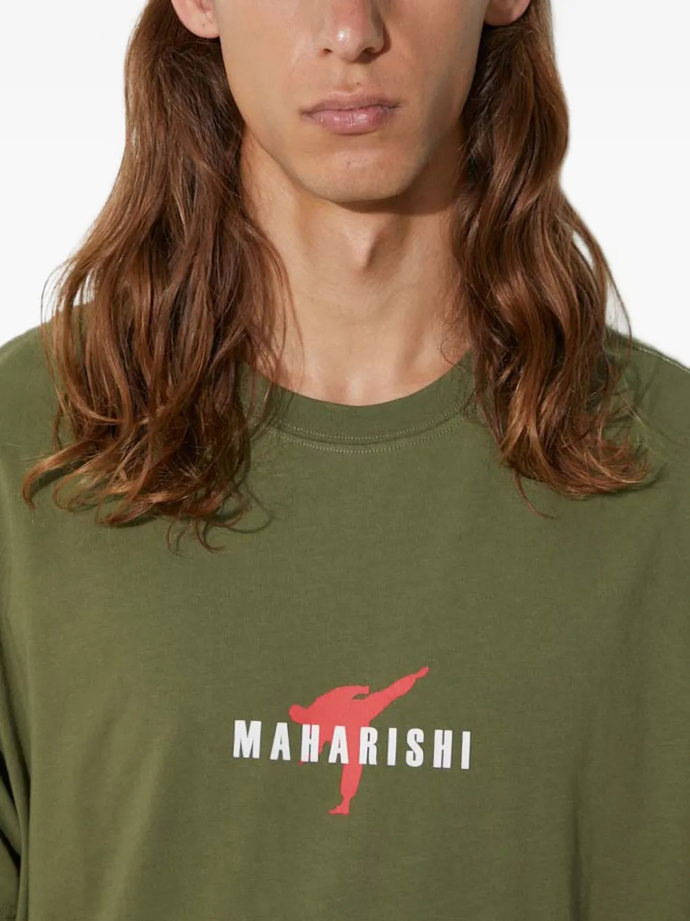 Maharishi Invisible Warrior T-shirt met grafische print Groen