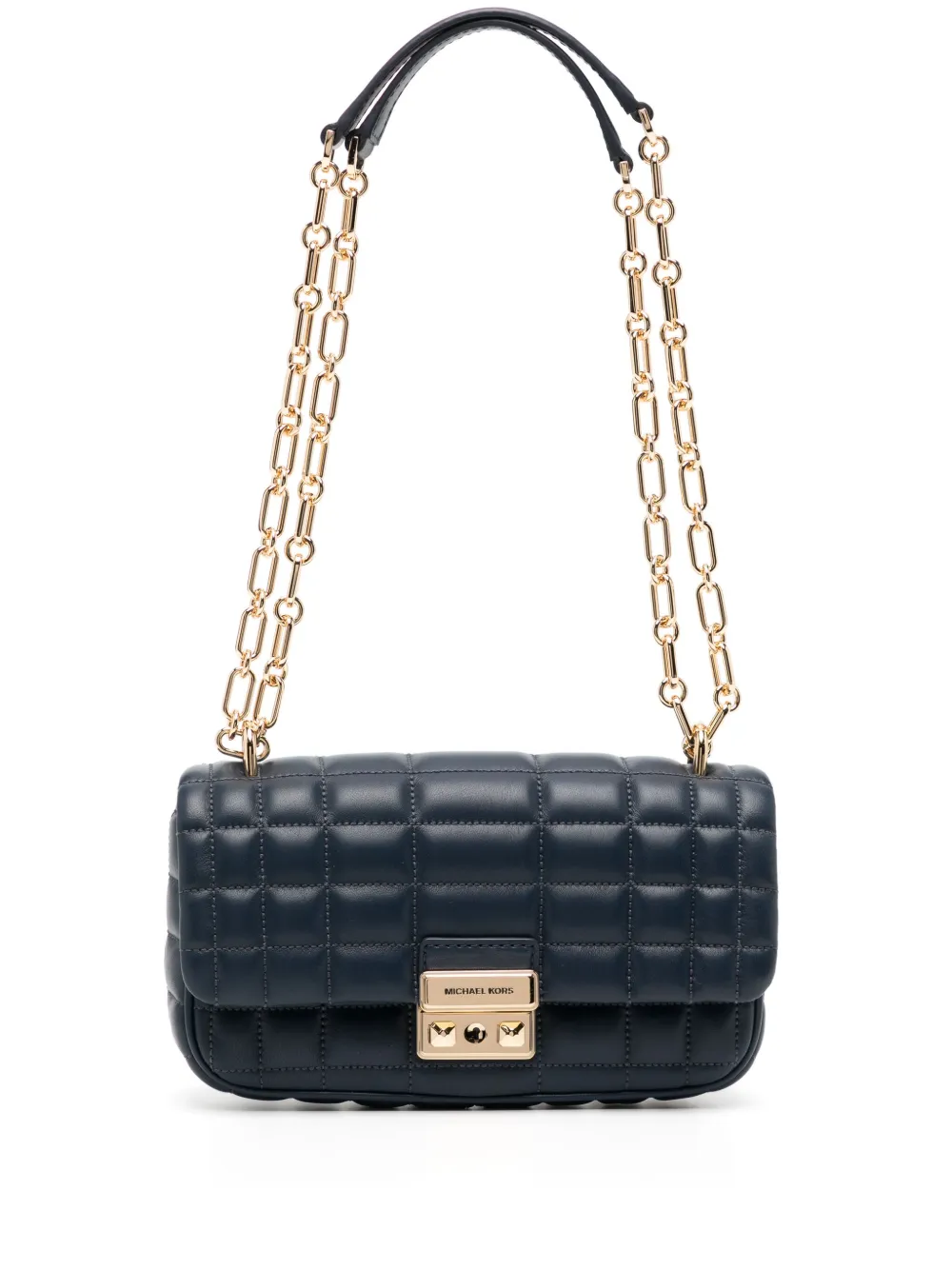 Michael Kors Small Tribeca Quilted Shoulder Bag In 蓝色