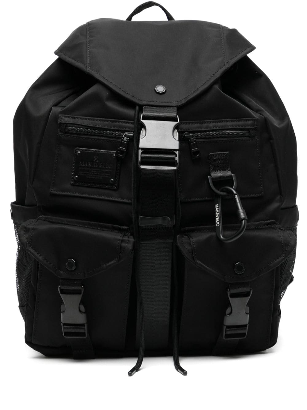 Makavelic multi-pocket backpack Zwart
