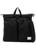 Makavelic logo-patch tote backpack - Black