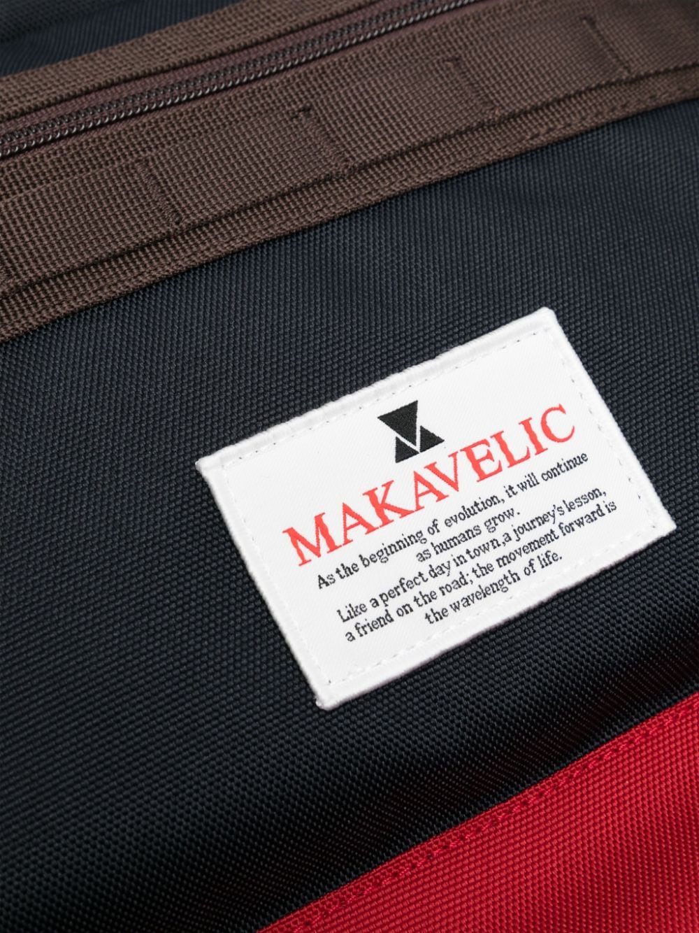 Makavelic Rugzak met logo-applicatie Blauw