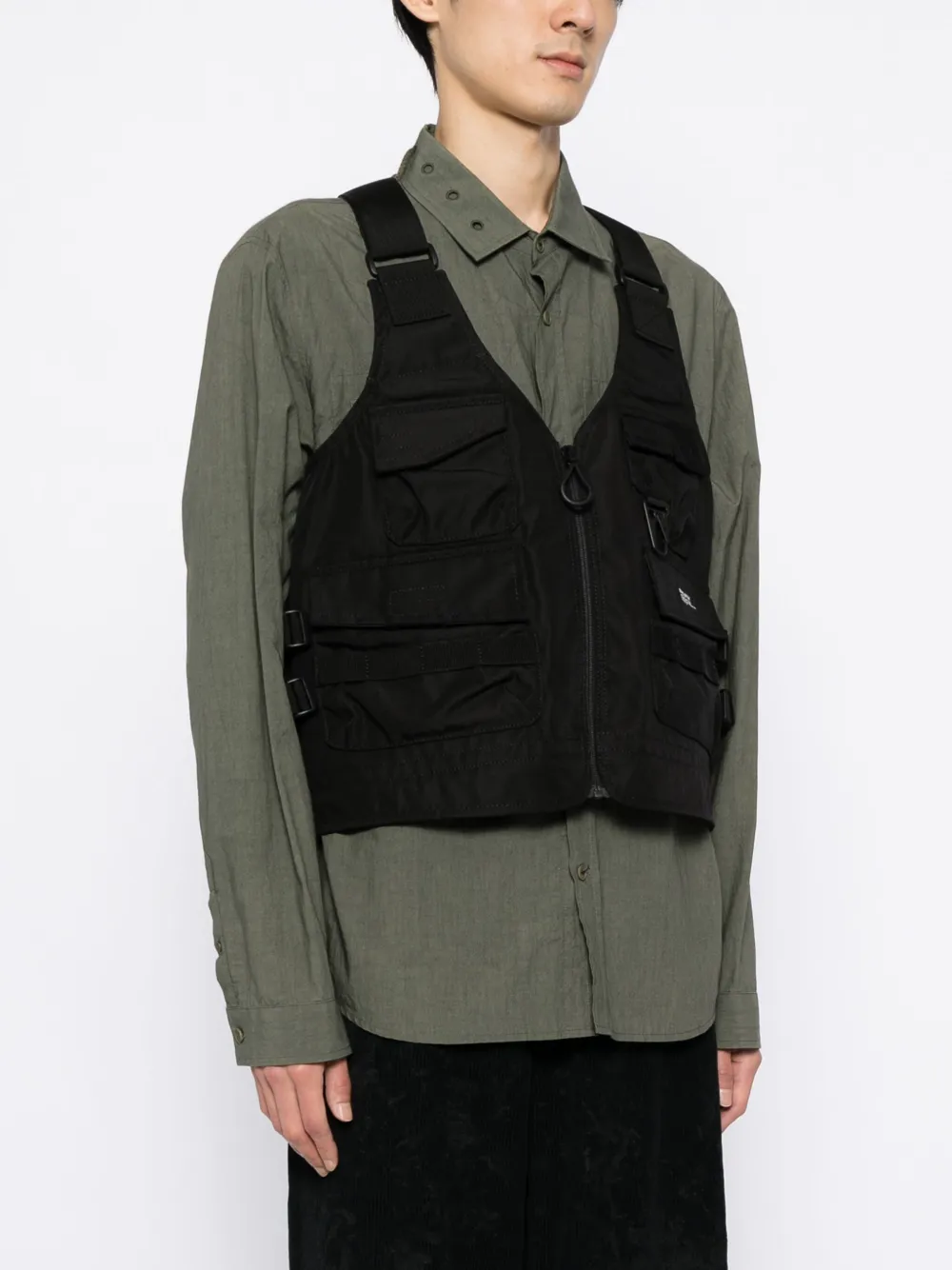 Makavelic Squad Command 2way Utility Vest In Black