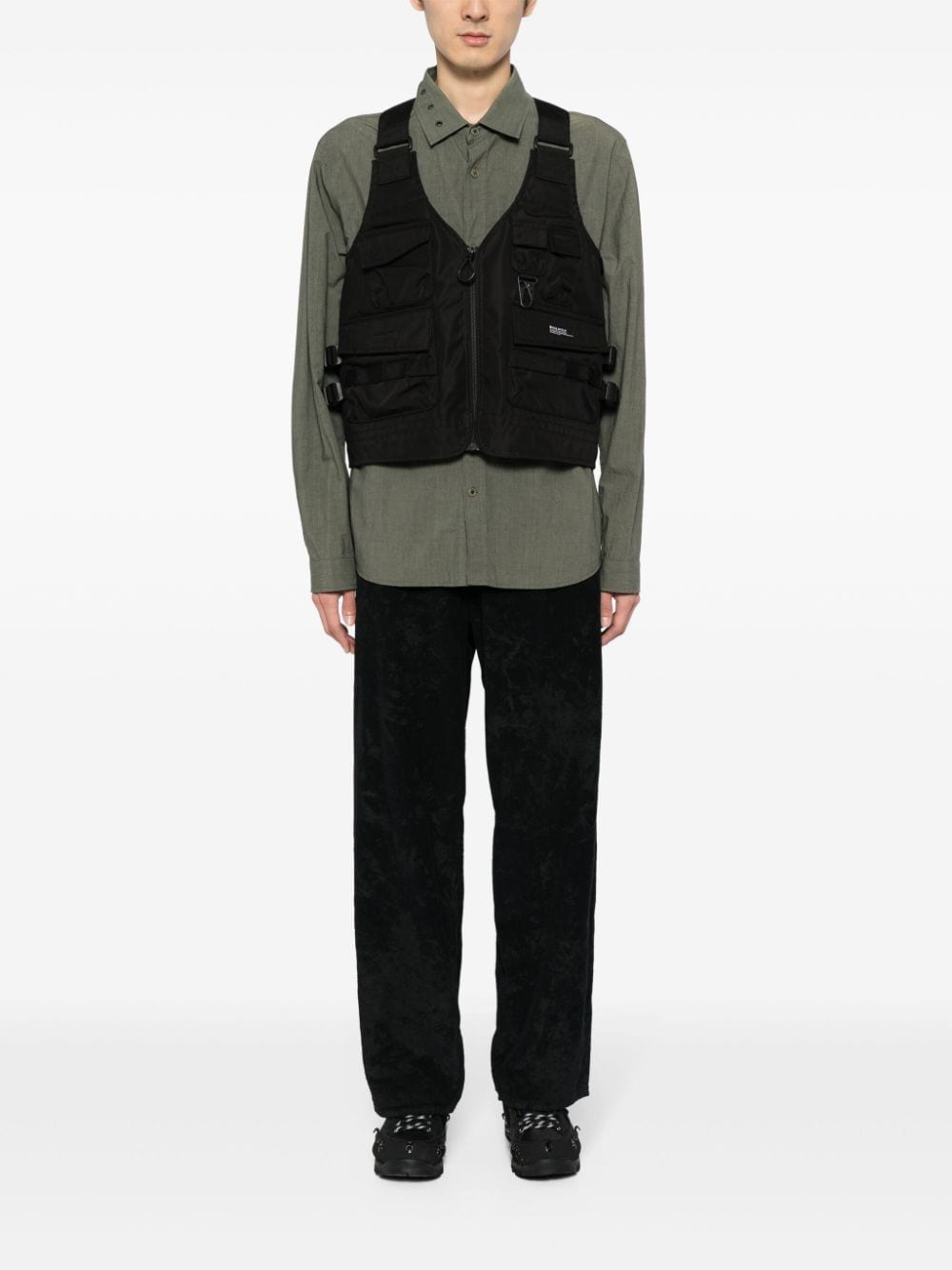 Shop Makavelic Squad Command 2way Utility Vest In Black