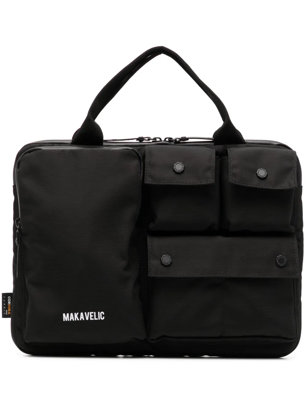 Makavelic Logo-print Laptop Bag In 黑色