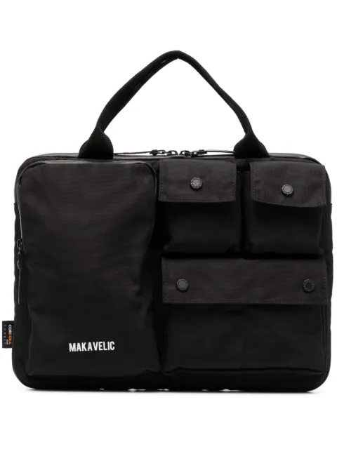 Makavelic logo-print laptop bag