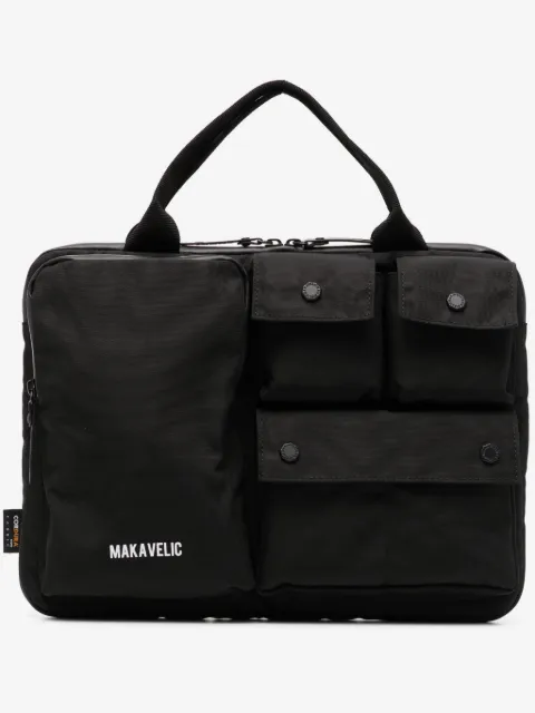Makavelic logo-print laptop bag
