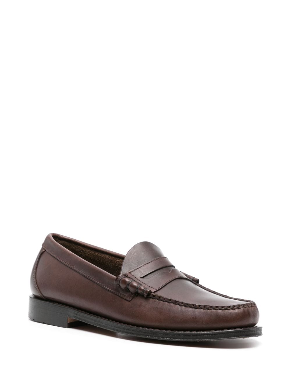 Shop G.h. Bass & Co. Weejuns Larson Leather Loafers In Brown