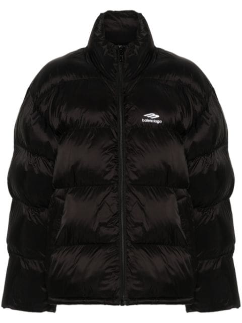 Balenciaga logo-print puffer jacket