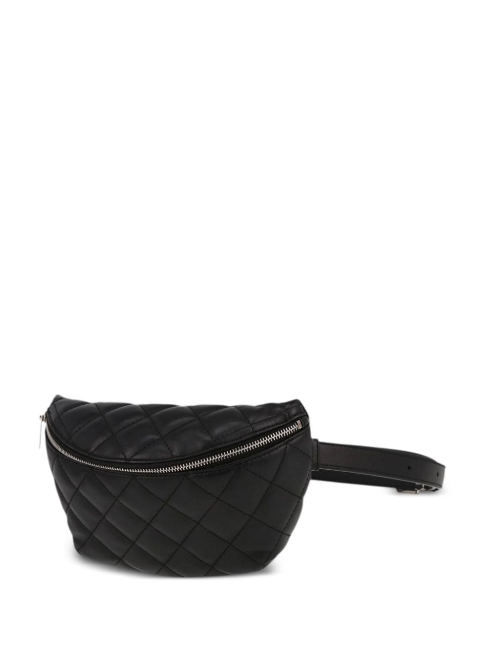 Pre-owned Chanel 2020s Pochette Belt Bag In Black