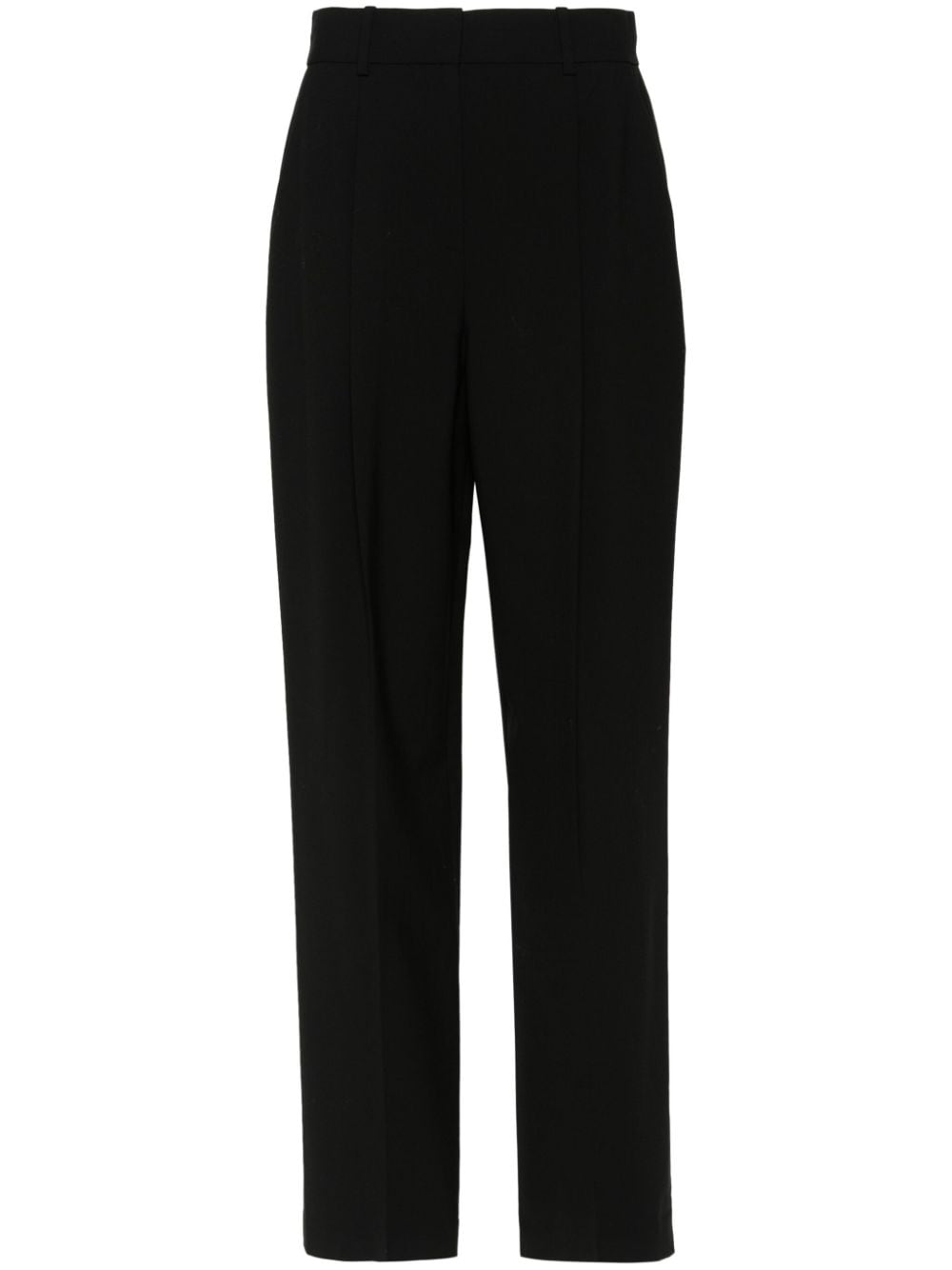 Theory Pressed-crease Trousers In Black