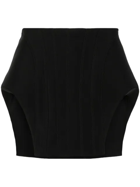 Mugler corset-inspired mini skirt