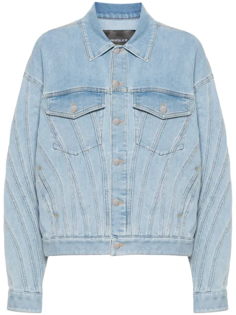 Mugler Spiral denim jacket