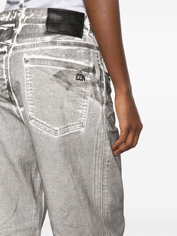 Dsquared2 Crinkled wide-leg Jeans - Farfetch