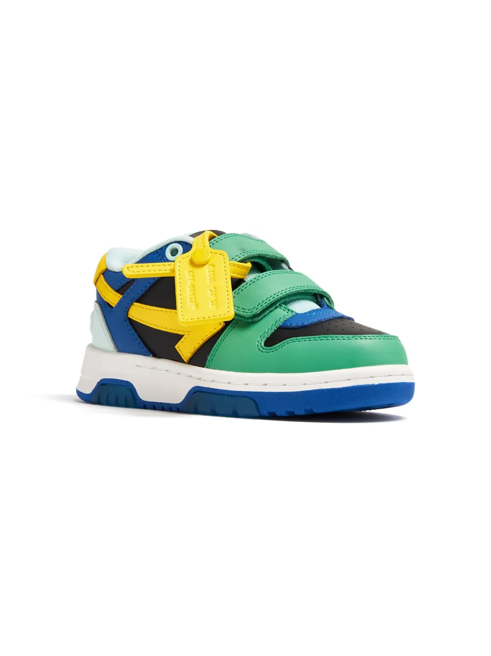 Off-White Kids Out Of Office colour-block sneakers - Zwart