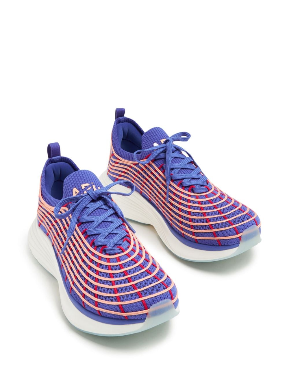 Shop Apl Athletic Propulsion Labs Techloom Zipline Layered Sneakers In Purple