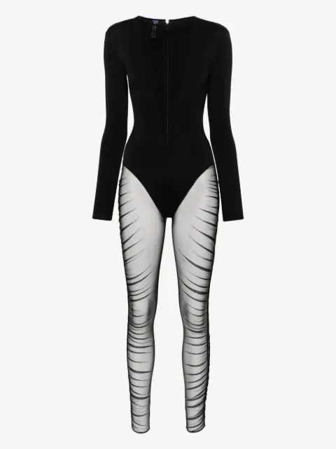 Maison Close Langärmeliger Nuit Fauve Jumpsuit